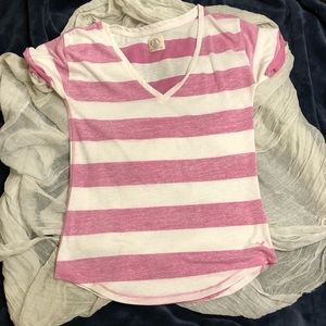 American Eagle Stipped T-shirt, sheer